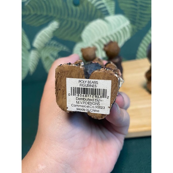 Lot of Vintage Poly Bear Figurines M.VP. Designs Teddy Bears (6) - Picture 10 of 10